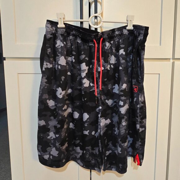 And1 Black and Grey Camouflage Shorts Men Size 2X  Black Gray Grey - Picture 3 of 7